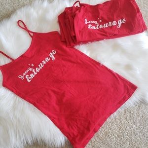 Jenn's Entourage red tanks